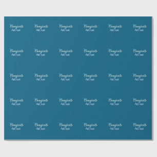 Simple minimal congratulations graduation add your wrapping paper