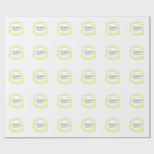 Simple minimal congratulations graduation add your wrapping paper