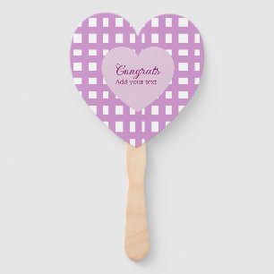 Simple minimal congratulations graduation purple s hand fan