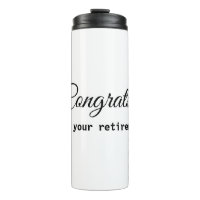 Simple minimal congratulations retirement add name