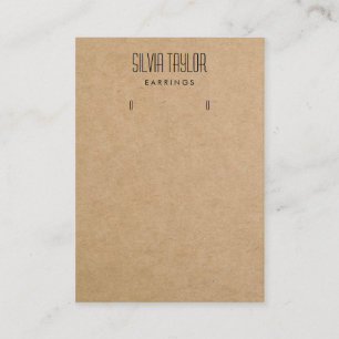 simple minimal craft paper Earring display card