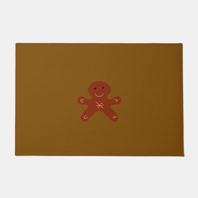 simple minimal custom add your logo address websit doormat (Front)