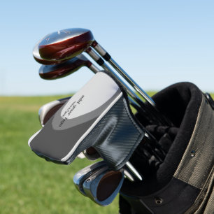 simple minimal custom add your logo address websit golf head cover