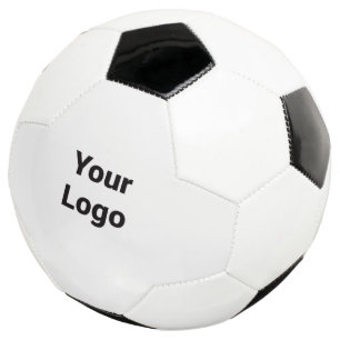 simple minimal custom add your logo address websit soccer ball