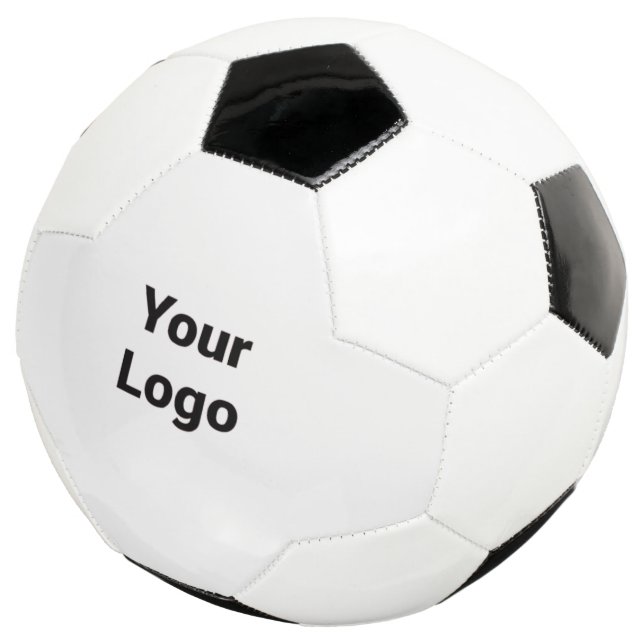 simple minimal custom add your logo address websit soccer ball (Three Quarter)