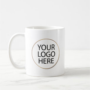 Simple Minimal Custom Business Company Logo Coffee Mug