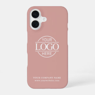 Simple Minimal Custom Business Company Logo iPhone 16 Case