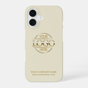 Simple Minimal Custom Business Company Logo iPhone 16 Case