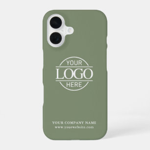 Simple Minimal Custom Business Company Logo iPhone 16 Case