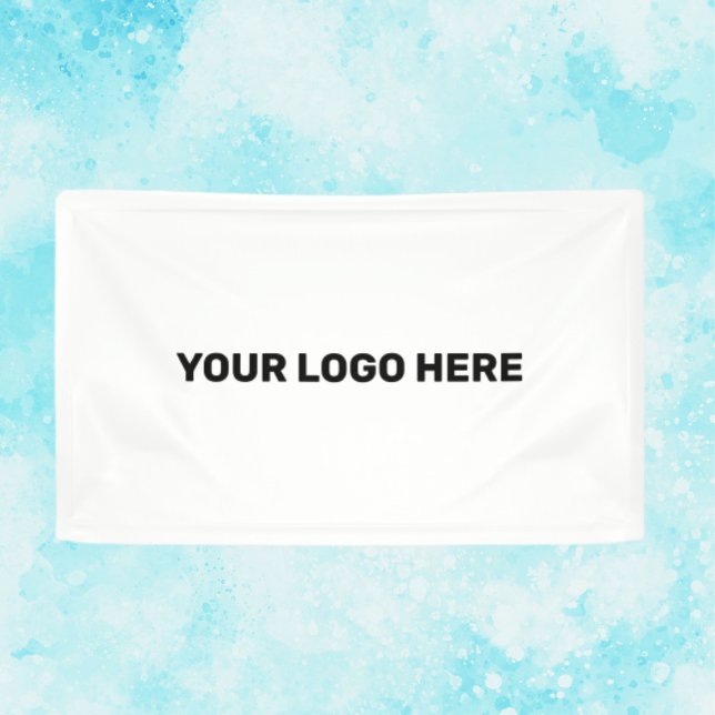 SIMPLE MINIMAL CUSTOM BUSINESS LOGO HERE BANNER (Creator Uploaded)