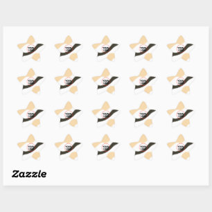 simple minimal custom LOGO MONOGRAM PERSONALIZED Star Sticker