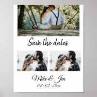 simple minimal custom save the date photo add name