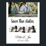 simple minimal custom save the date photo add name poster<br><div class="desc">design</div>