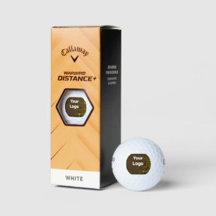 simple minimal custom watercolor add logo website golf balls