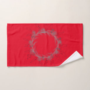 simple minimal custom watercolor add logo website hand towel