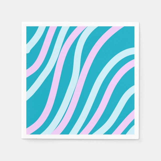 simple minimal custom watercolor add logo website  napkin (Front)