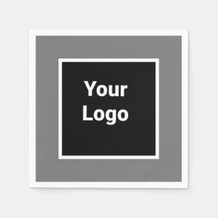 simple minimal custom watercolor add logo website napkin