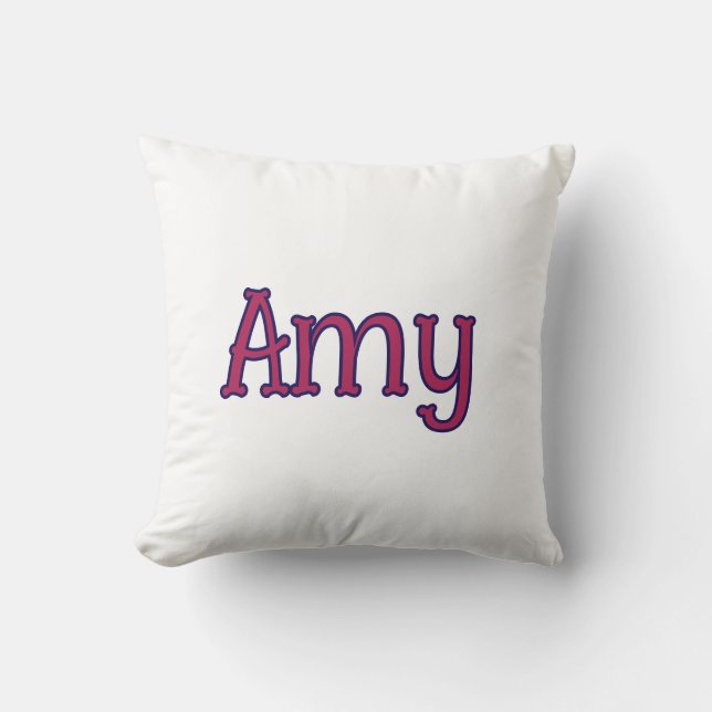 simple minimal customised name monogram classic    cushion (Front)