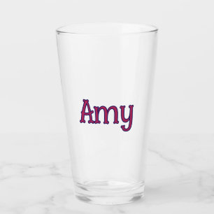 simple minimal customised name monogram classic glass