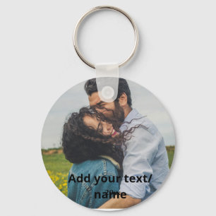 simple minimal customised name monogram couple  ke key ring