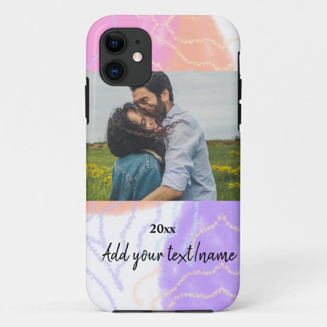 simple minimal customised name monogram couple  th Case-Mate iPhone case (Back)
