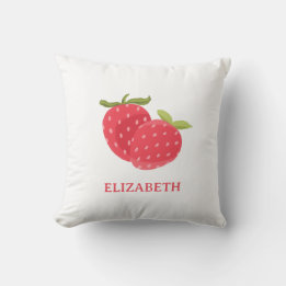 Simple Minimal Cute Strawberry Cushion