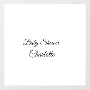 SIMPLE MINIMAL.CUTIE ADD NAME BABY baby shower Thr