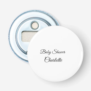 SIMPLE MINIMAL.CUTIE ADD NAME BABY baby shower Thr Bottle Opener