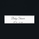 SIMPLE MINIMAL.CUTIE ADD NAME BABY baby shower Thr Door Sign<br><div class="desc">Design</div>