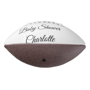 SIMPLE MINIMAL.CUTIE ADD NAME BABY baby shower Thr Football