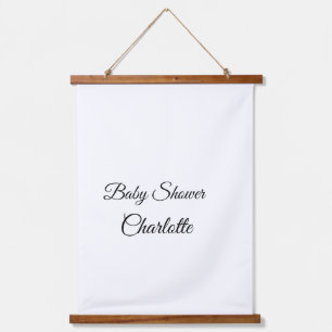 SIMPLE MINIMAL.CUTIE ADD NAME BABY baby shower Thr Hanging Tapestry