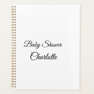 SIMPLE MINIMAL.CUTIE ADD NAME BABY baby shower Thr Planner