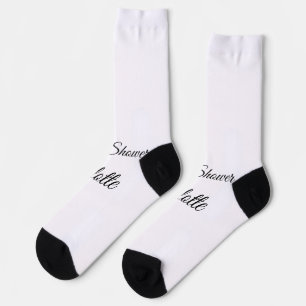 SIMPLE MINIMAL.CUTIE ADD NAME BABY baby shower Thr Socks