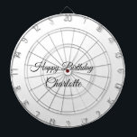 SIMPLE MINIMAL.CUTIE ADD NAME BABY happy birthday  Dartboard<br><div class="desc">Design</div>