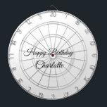 SIMPLE MINIMAL.CUTIE ADD NAME BABY happy birthday  Dartboard<br><div class="desc">Design</div>