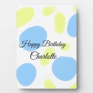 SIMPLE MINIMAL.CUTIE ADD NAME BABY happy birthday  Plaque