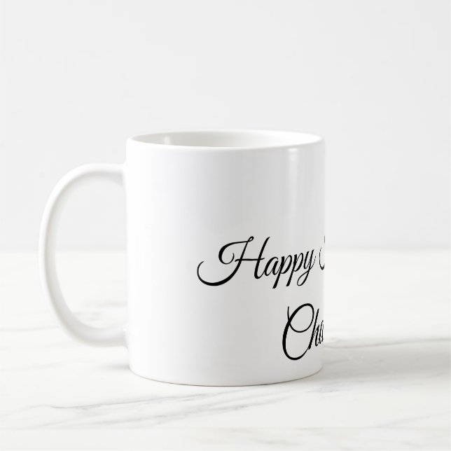 SIMPLE MINIMAL.CUTIE ADD NAME BABY happy Halloween Coffee Mug (Left)