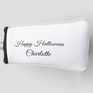 SIMPLE MINIMAL.CUTIE ADD NAME BABY happy Halloween Golf Head Cover