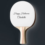 SIMPLE MINIMAL.CUTIE ADD NAME BABY happy Halloween Ping Pong Paddle<br><div class="desc">Design</div>