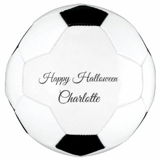 SIMPLE MINIMAL.CUTIE ADD NAME BABY happy Halloween Soccer Ball