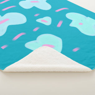 simple minimal design your logo fleece blanket