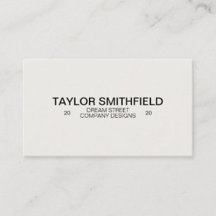 Simple Minimal Designer Modern Business Card