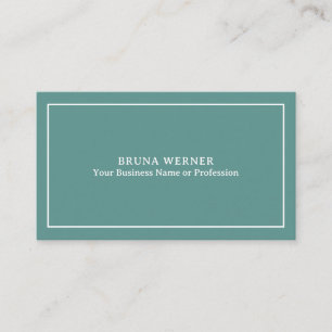 Simple Minimal Dusty Blue Business Card