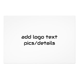 simple minimal elegant add your logo text Poster