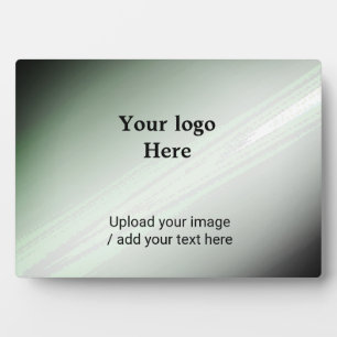 Simple minimal elegant add your text logo picture  plaque