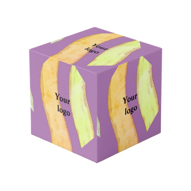 simple minimal elegant colourful design custom add cube (Front Angled)
