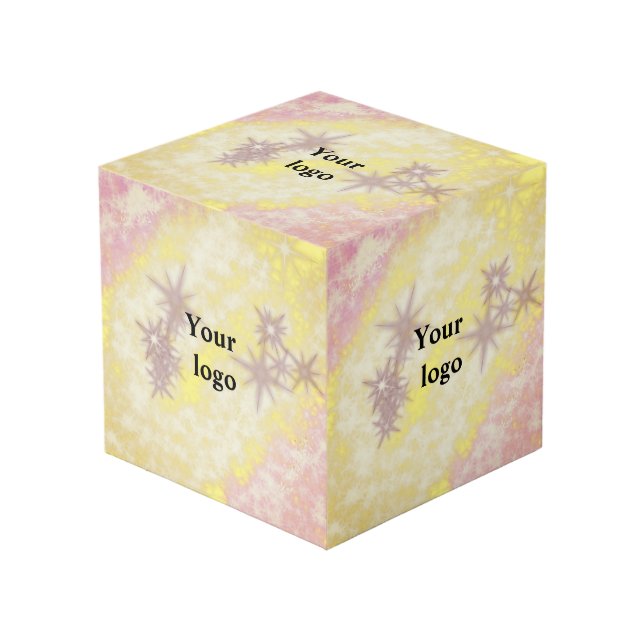 simple minimal elegant colourful design custom add cube (Front Angled)