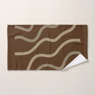 Simple minimal elegant custom circle photo collage hand towel