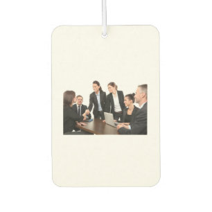 Simple minimal elegant custom logo here company c car air freshener