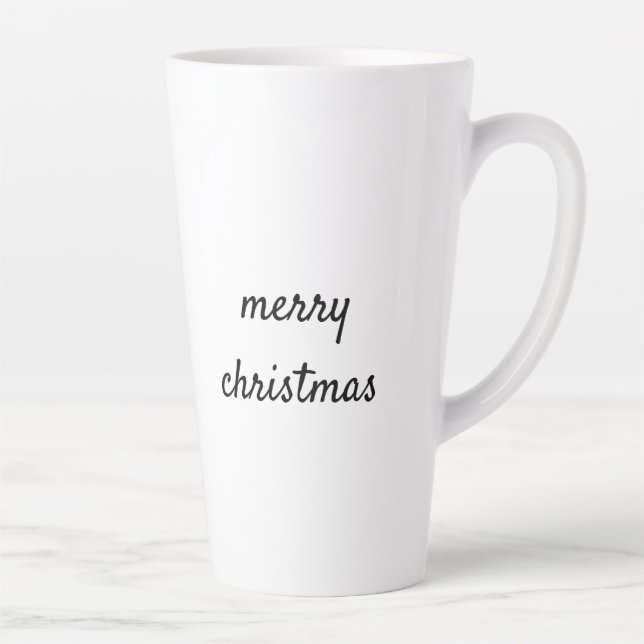 Simple minimal elegant custom logo here company  c latte mug (Right)